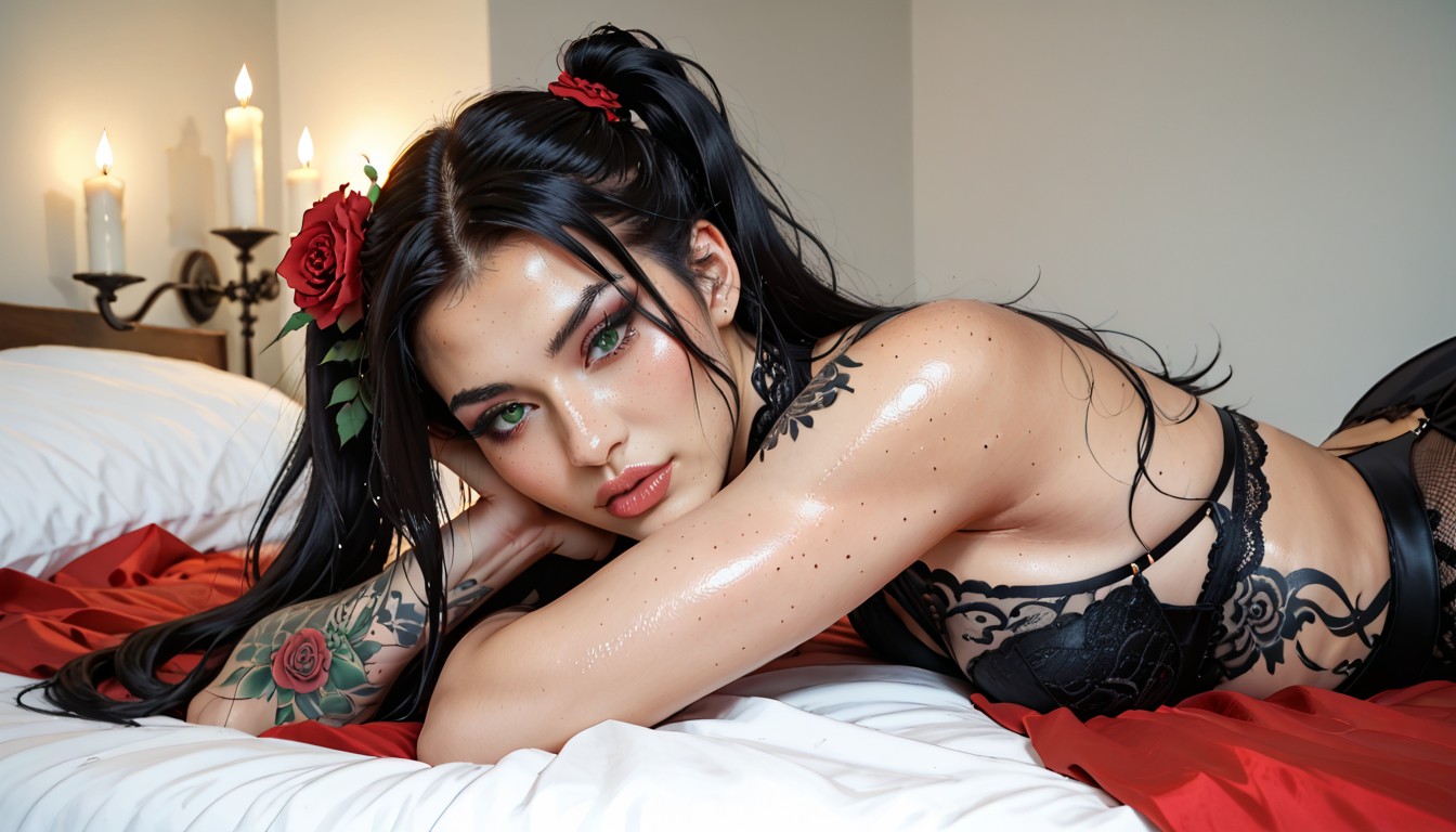 Dark Make Up, Photographic, Full Body AI Porn