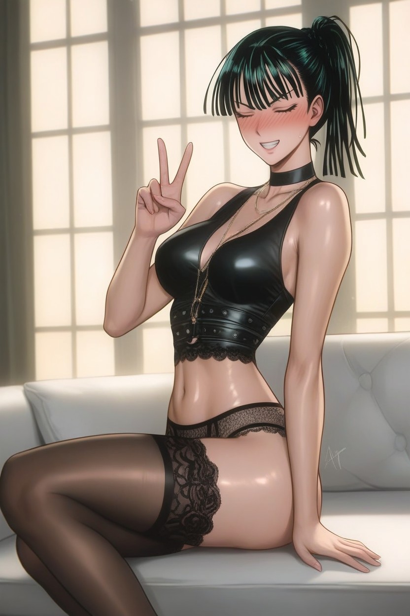 Clenched Teeth, Detailed Face, Medium Ass Hentai AI Porn