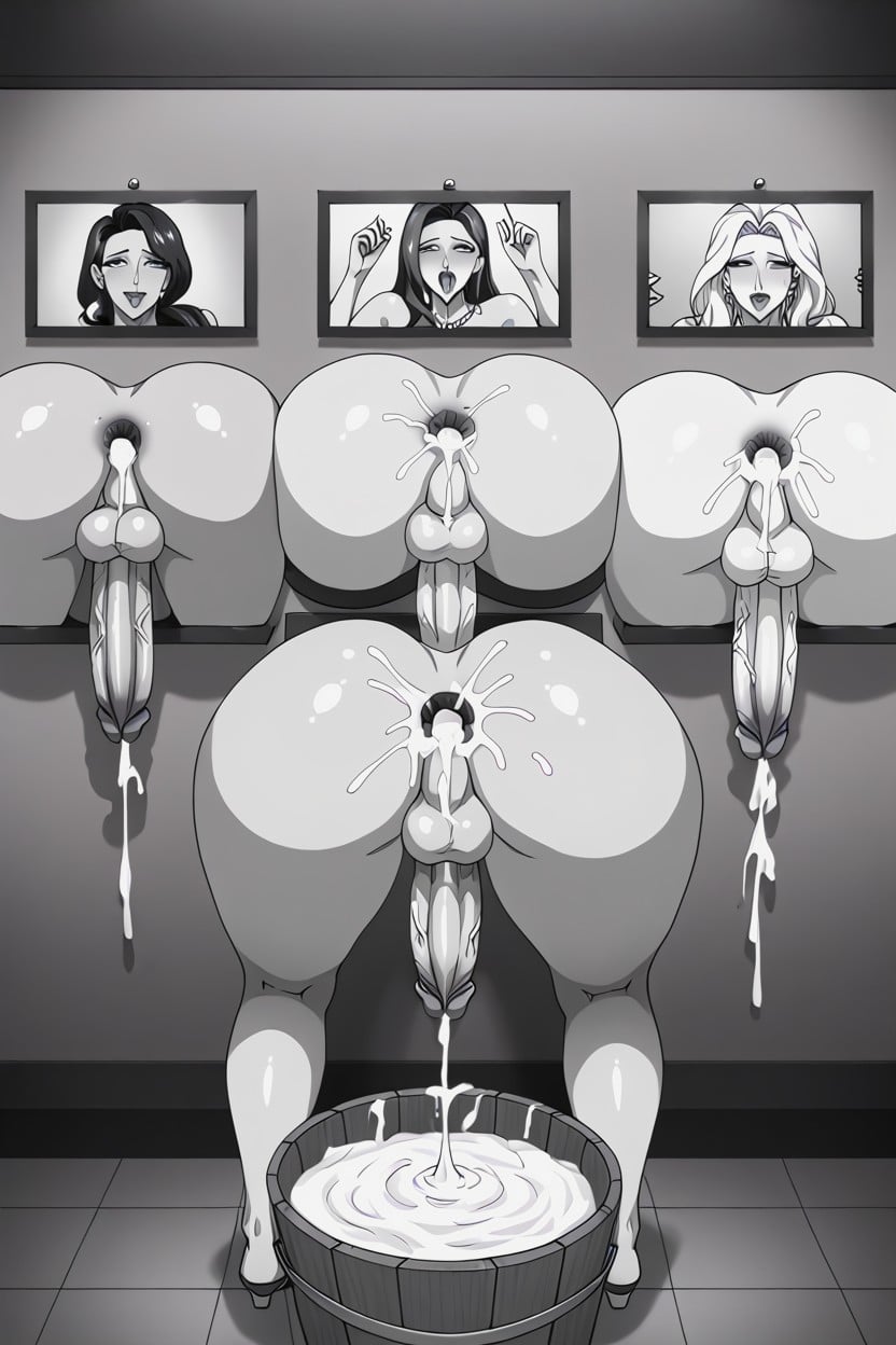 Large Orgy, Group Sex, Gigantic Shemale AI Porn