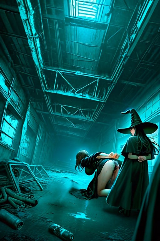 Sad, Multiple Panel, Witch Hentai AI Porn