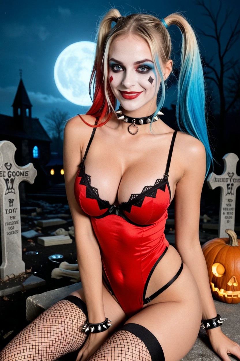 Sitting, Cosplay, Moon AI Porn