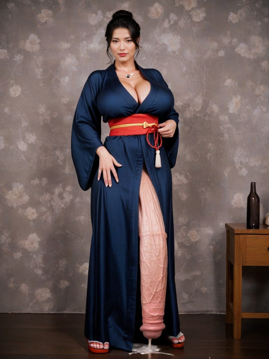 Full Body, Pony Cock, Huge Breasts Shemale AI Porn