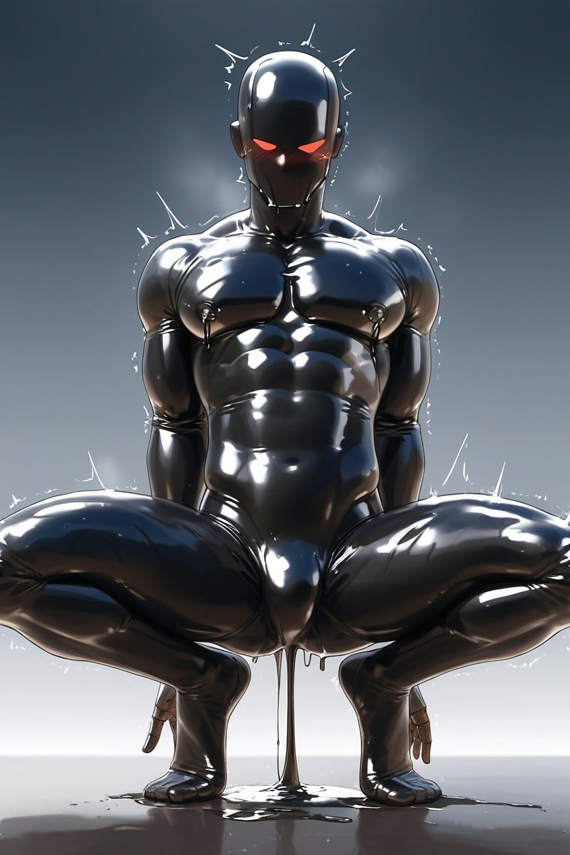 No Hair, Faceless, Flexible Spine AI Gay Porn
