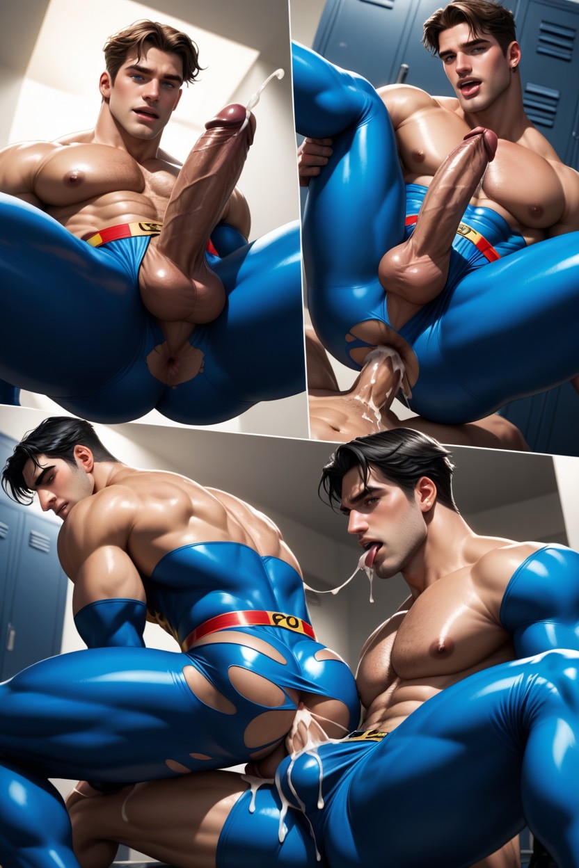 Nightwing Black Messy Hair, Large Ass, Rim Job AI Gay Porn