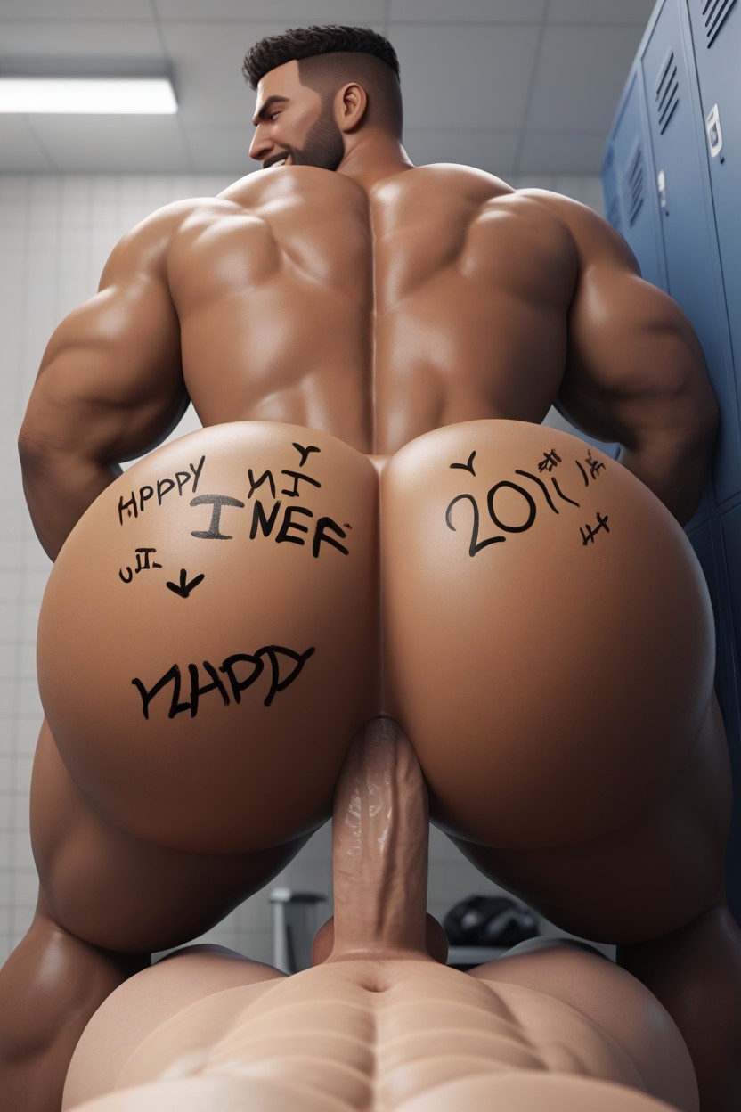 Anal Sex, Sub Top, Bottom Is Straight AI Gay Porn