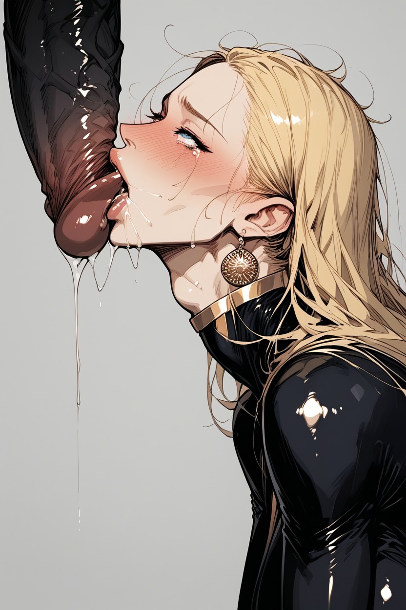 Mouth Stretched, Extreme Girth, Messy Hair AI Porn