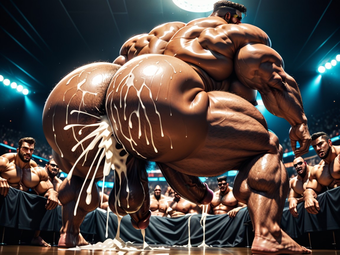 Gay Gangbang, Sweaty, Extremely Large Ass AI Gay Porn