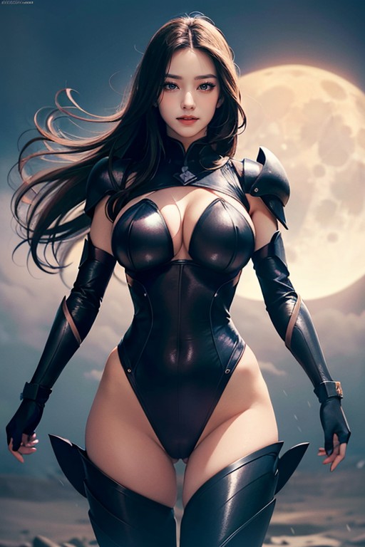 Elf Ears, Pale Moon, Raining AI Porn