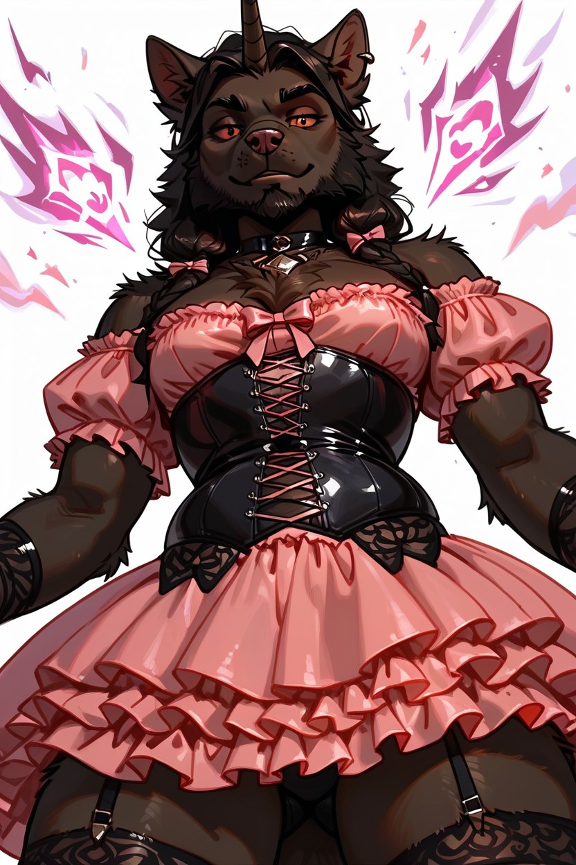 Manly, Gay, Black Panther Cat 퍼리 AI 포르노