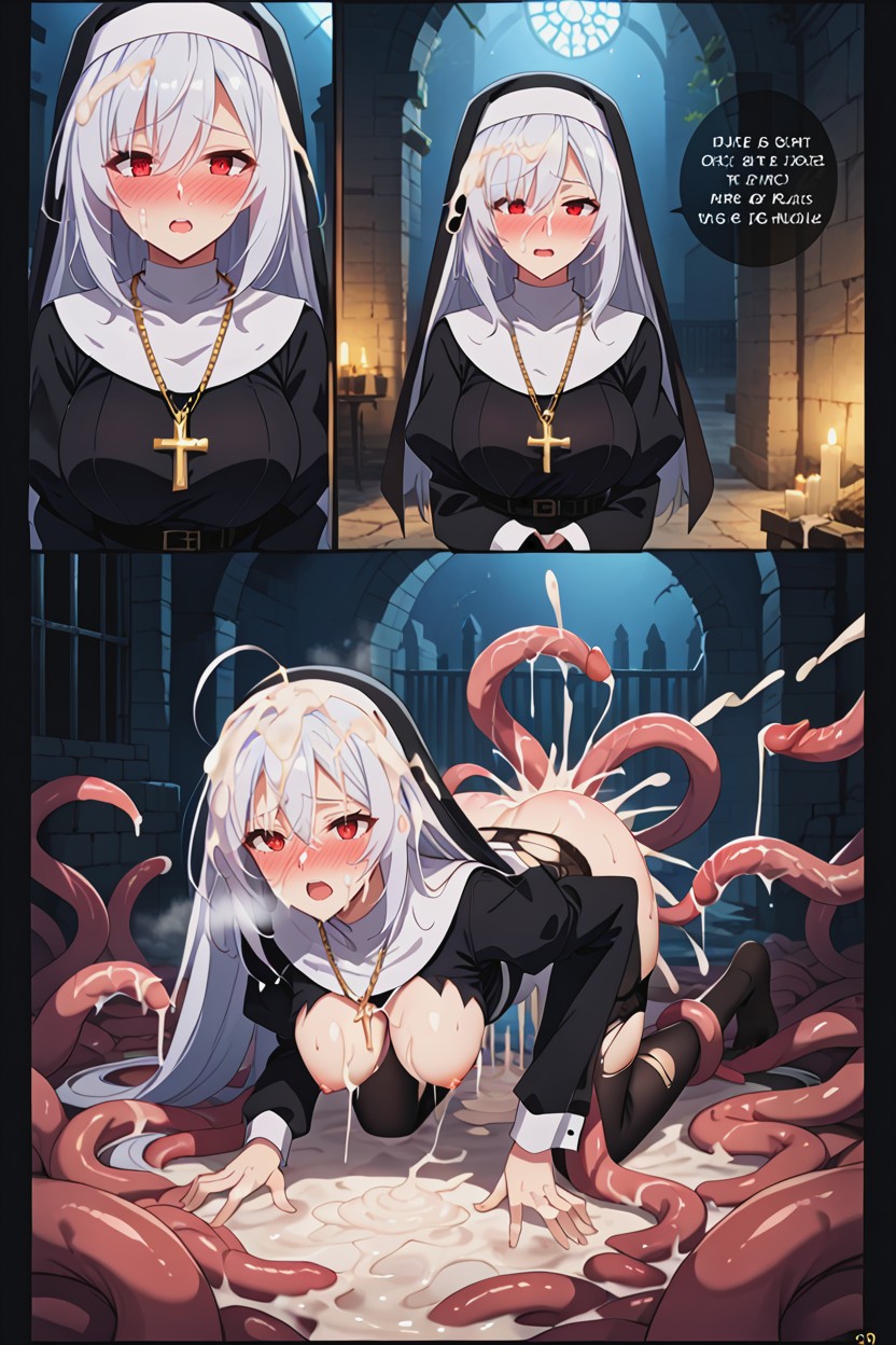 Expose Breasts, Multiple Comic Panels, Face Close Up Hentai AI Porn