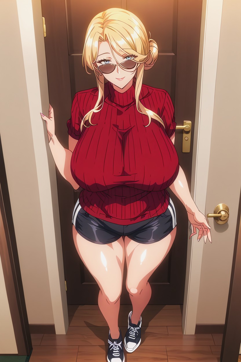 Perfect Face, She Holds A Cola Bottle In His Right Hand, 30+ Hentai AI Porn