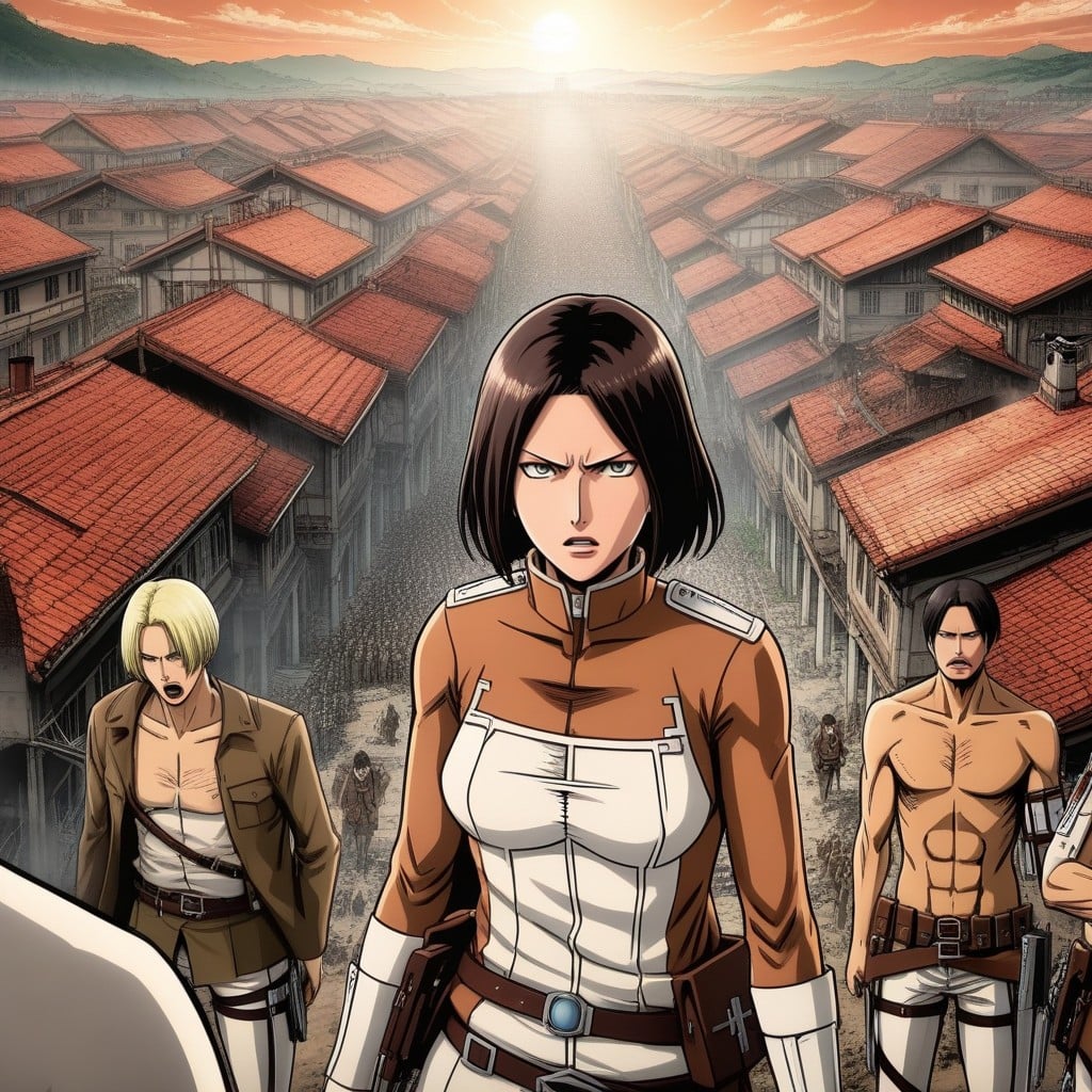 Attack On Titan Comic Art Style, Fairy Tale About Attack On Titan, Comic About Attack On Titan AI Porn