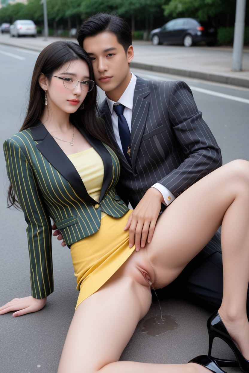 Vagina Penetration, Grinning, 갈색 아시아 AI 포르노