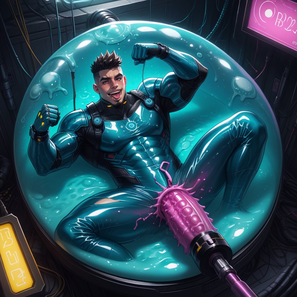 Wires, Hyper Urethral, Sex Machine Robotic Penis AI Gay Porn