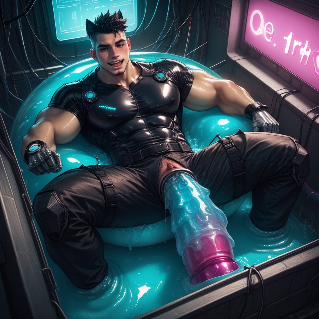 Penis Pump, Hyper Urethral, Sex Machine Robotic Penis AI Gay Porn