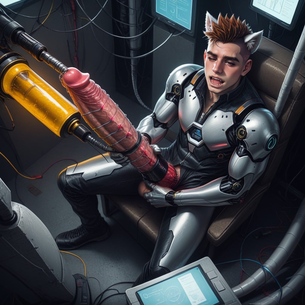 Hyper Urethral, Happy, Wires AI Gay Porn