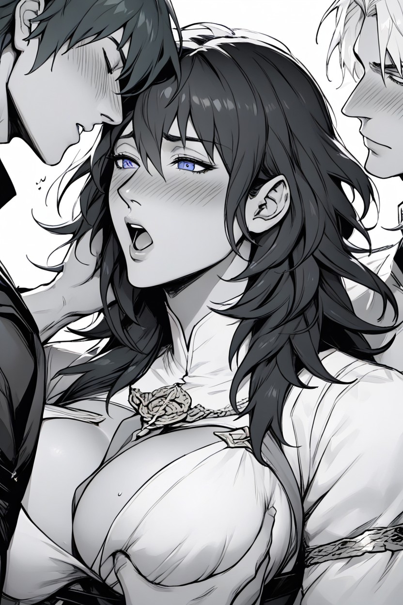 Face Smothered By Tits, Face To Tits, Byleth Moaning Hentai AI Porn