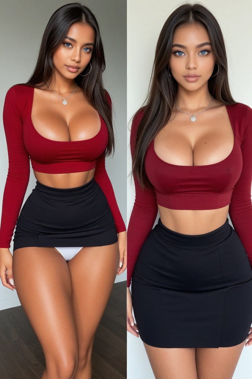 Multiple Views, Stylized Attenuated Waist, Extremely Large Ass AI Porn