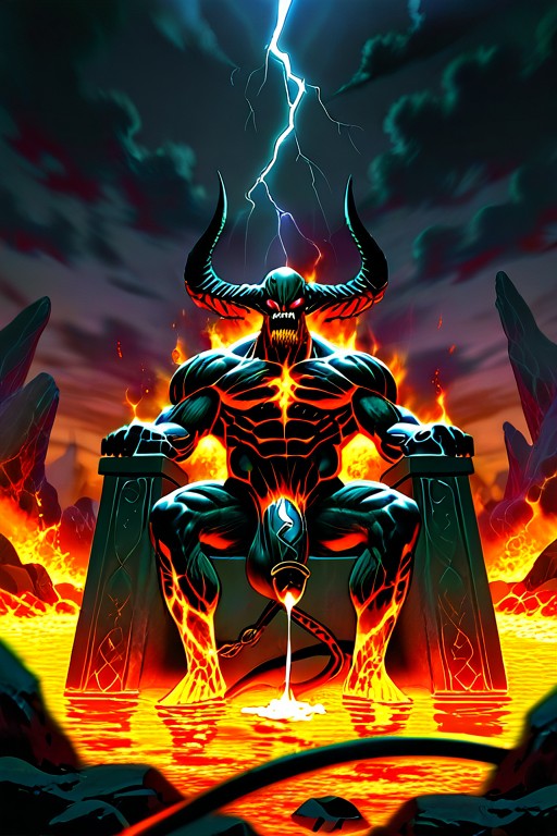 Tail, Demon, Fire AI Gay Porn