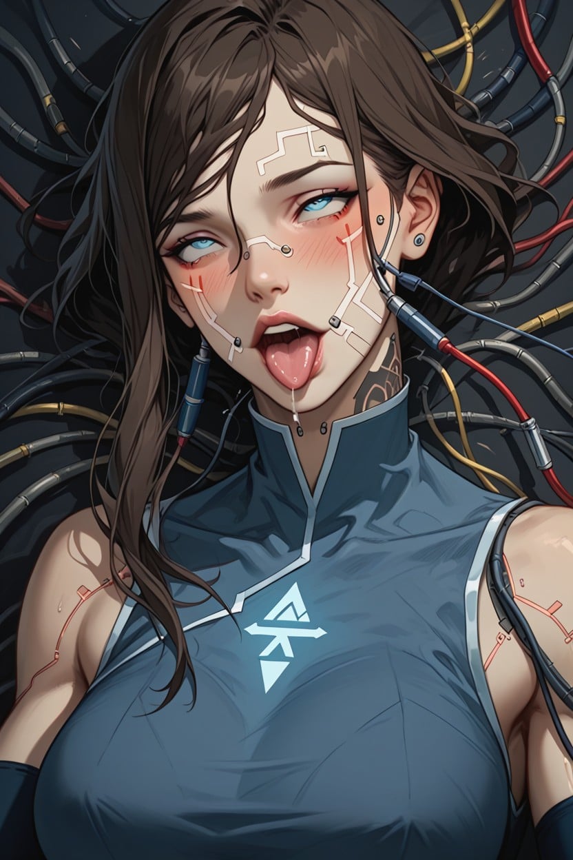 Cyberpunk, Visible Implants, Body Remodelling Hentai AI Porn
