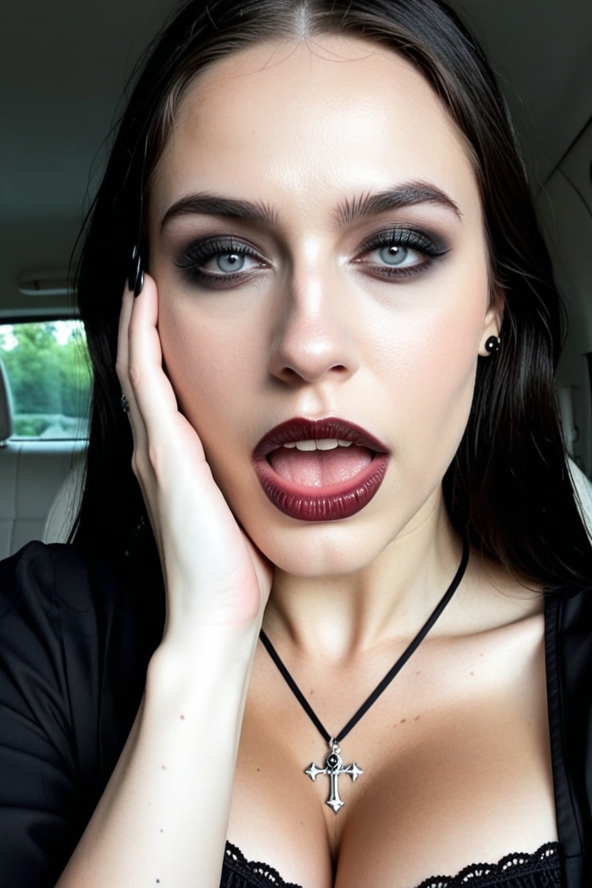 Wednesday Addams Face, 25+, Cosplay AI Porn