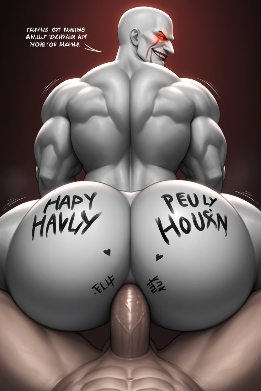 Hole Is Killing The Top With Deadly Milking, Gay, Large Muscular Bottom AI Gay Porn
