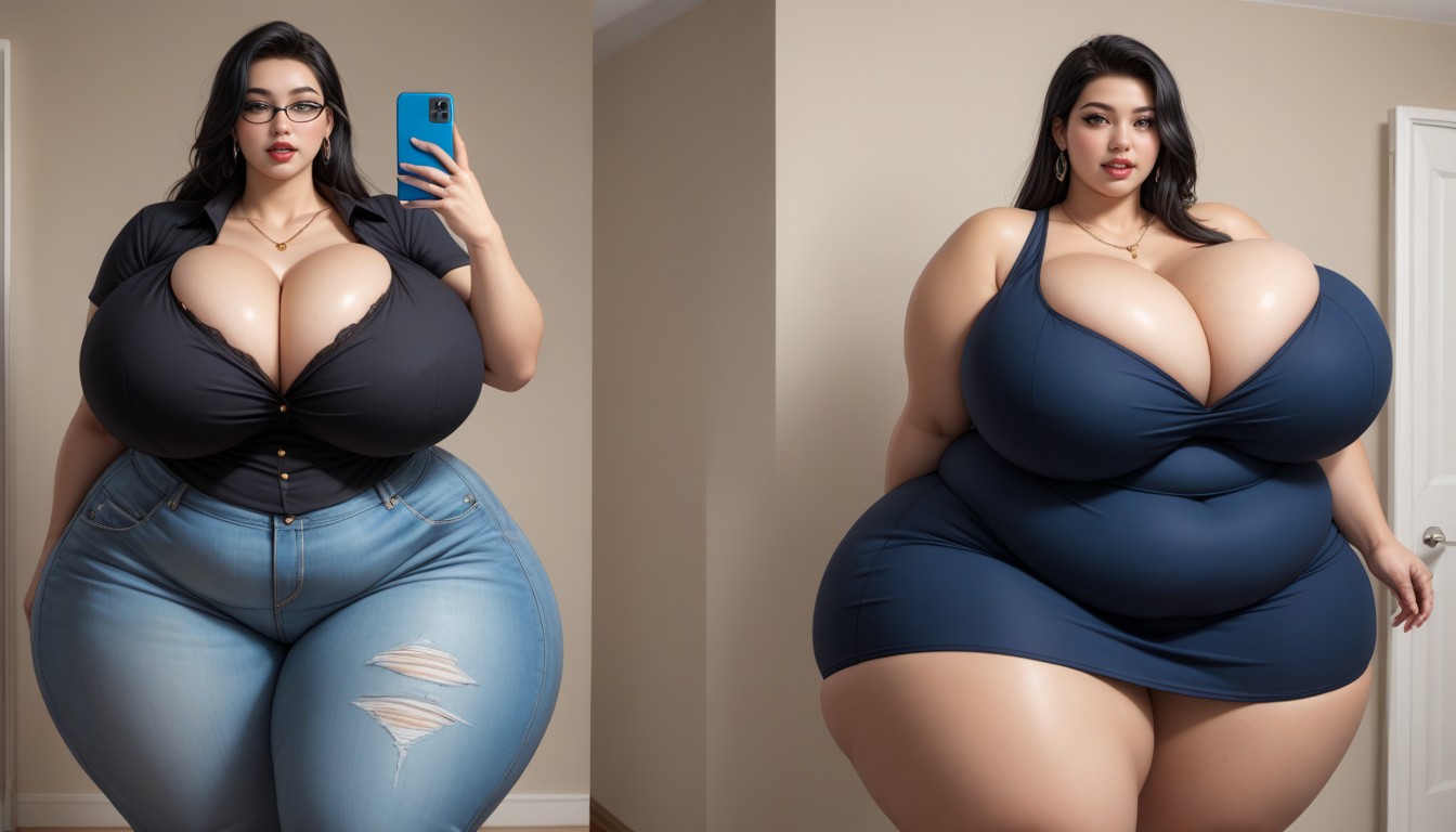 Expansión De Senos, Hyper Ultra Mega Fat Ass, Escote Porno BBW IA