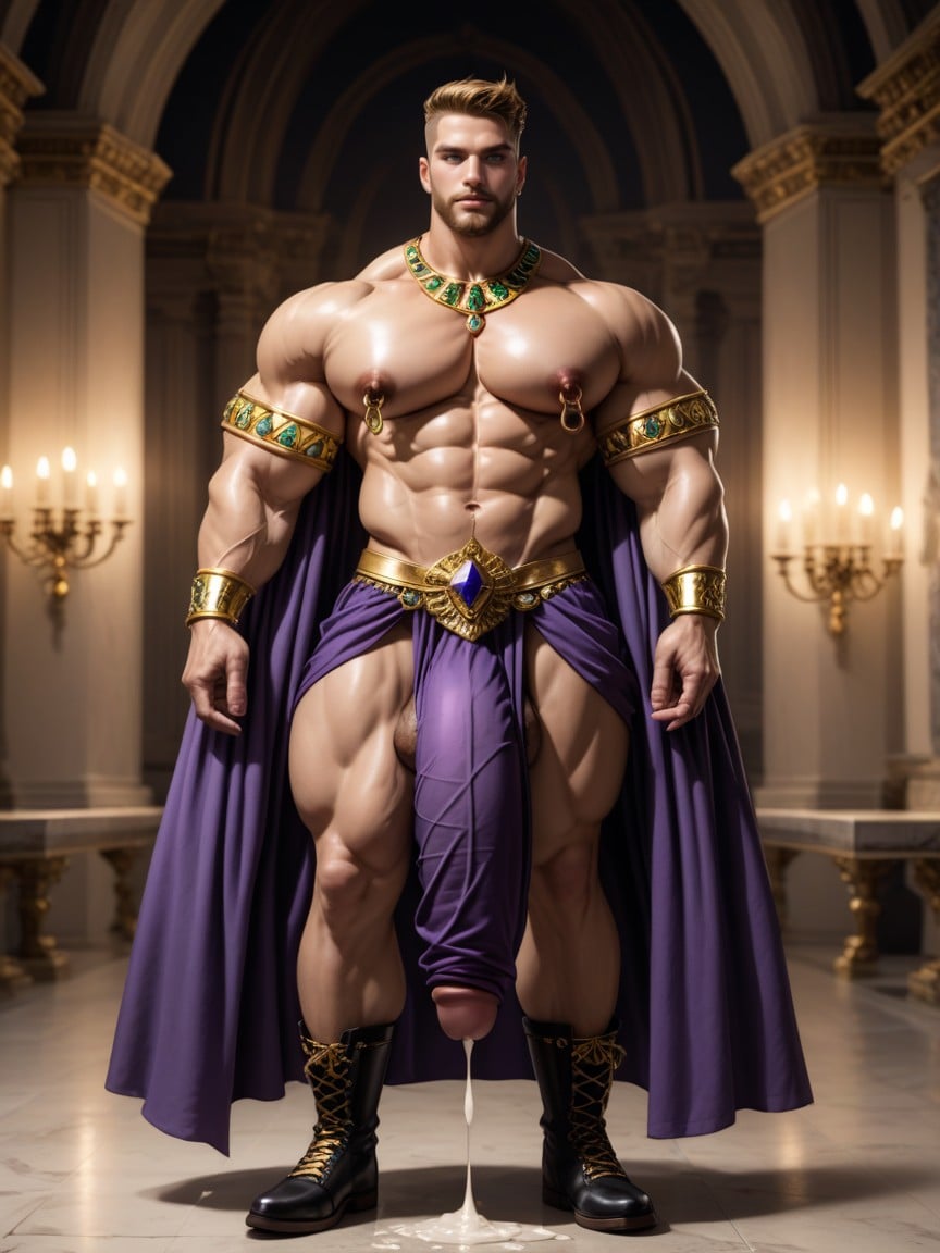 Hyper Long Foreskin, Caucasian German Aryan, 20+ AI Gay Porn