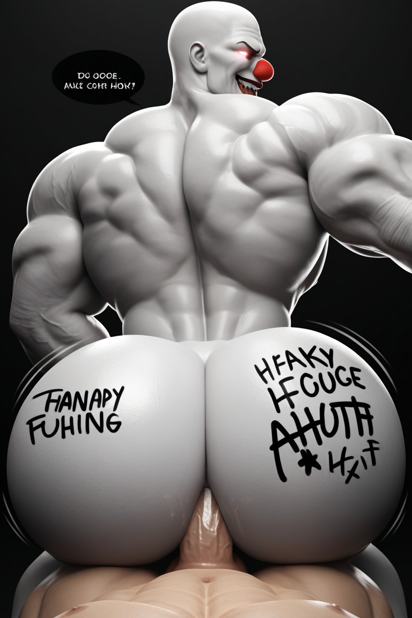 Muscular, Dominant Bottom, Smug Expression AI Gay Porn