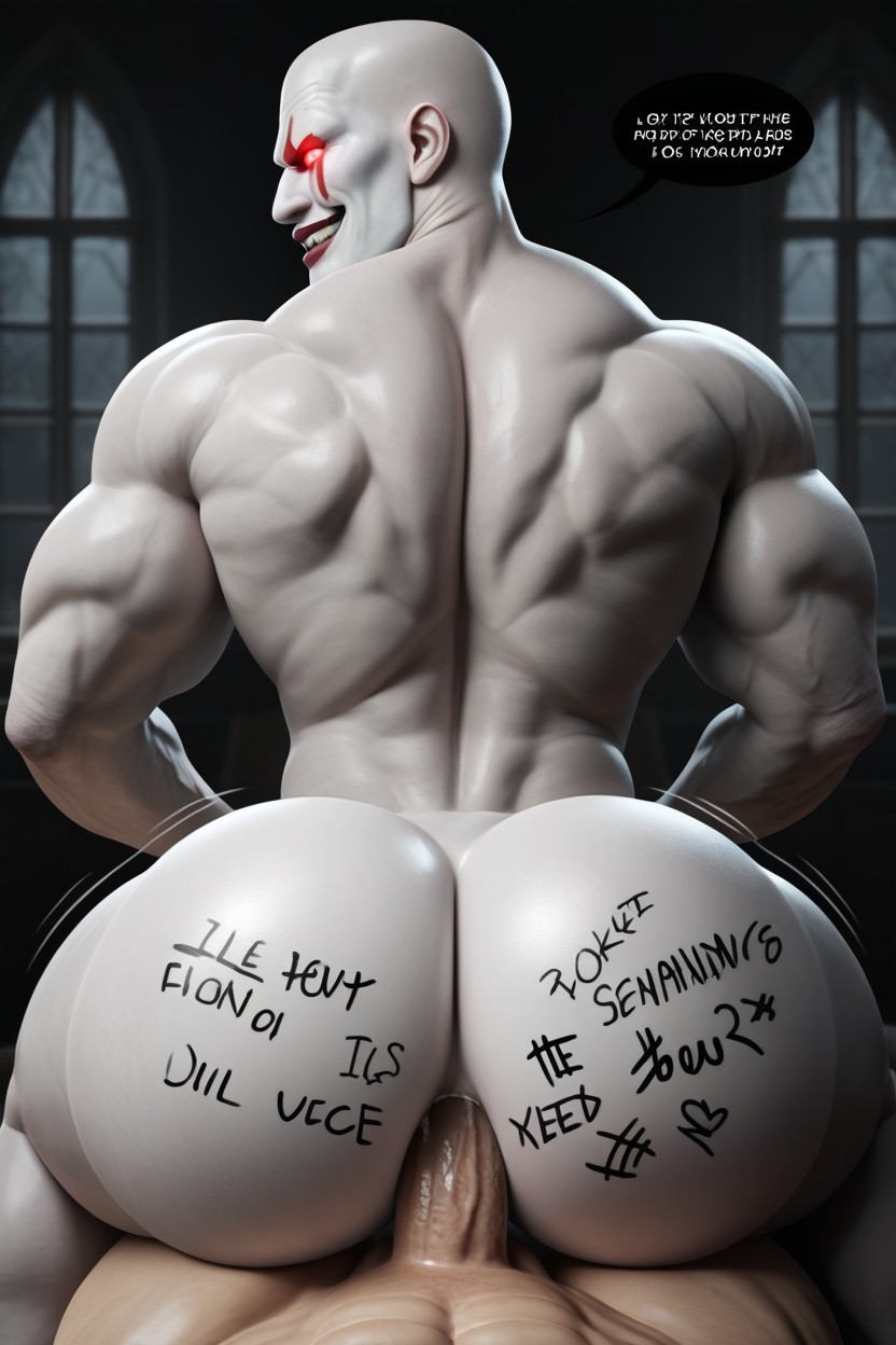 Large Muscular Bottom, Dominant Bottom, Power Bottom AI Gay Porn