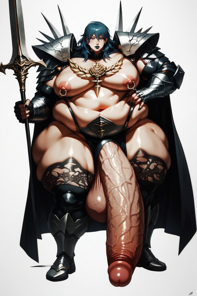 Cape, Nipple Rings, Penis Hanging Down To The Ground AI Gay Porn