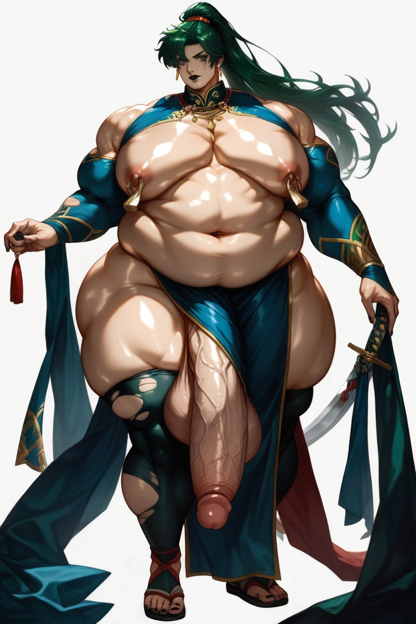 Toned Pecs, Long Hair, Lyn From Fire Emblem AI Gay Porn