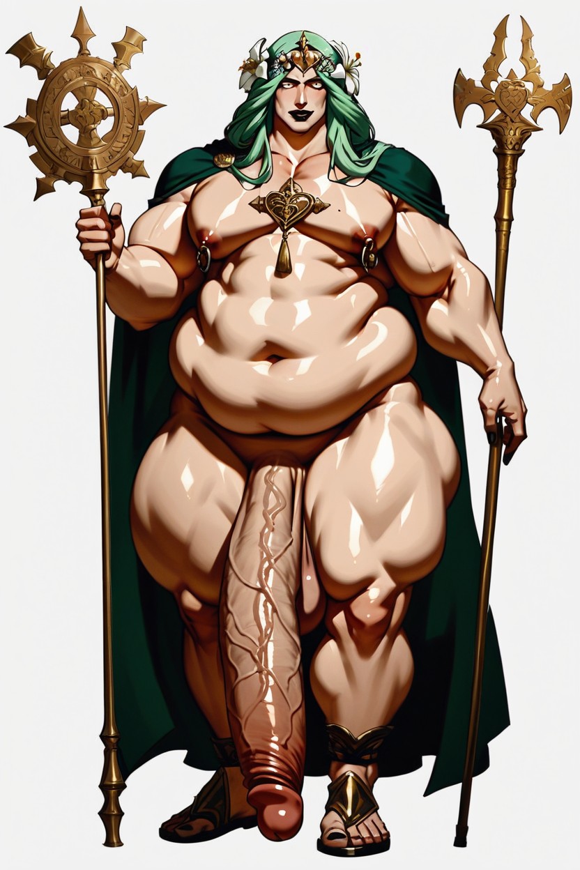 Large Eyes, Wide Hips, Specular AI Gay Porn