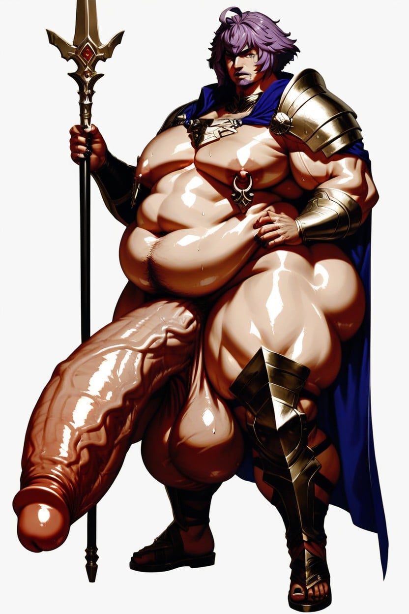 Wide Hips, Specular, Hyper Cock Longer Than Leg AI Gay Porn