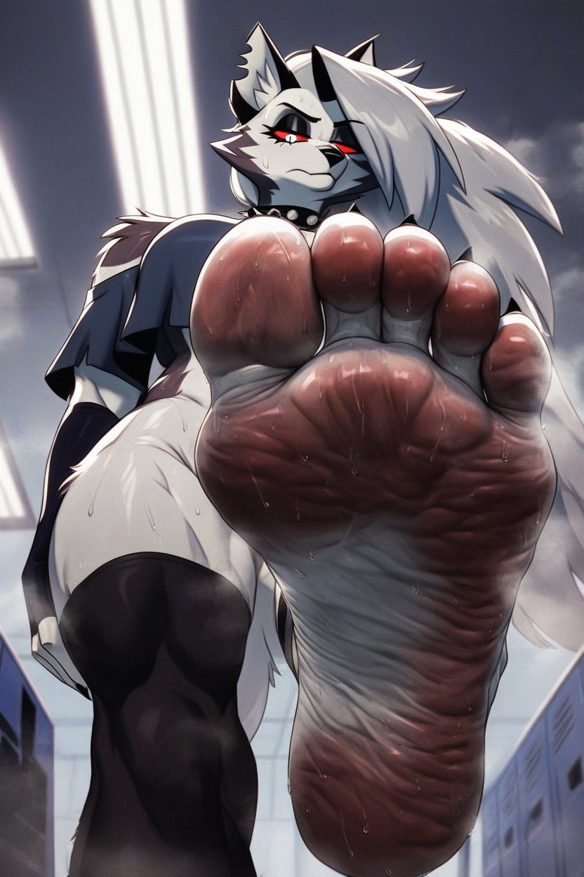Macro Photography, Background Slightly Blurred, Wrinkled Soles ファーリーAIポルノ