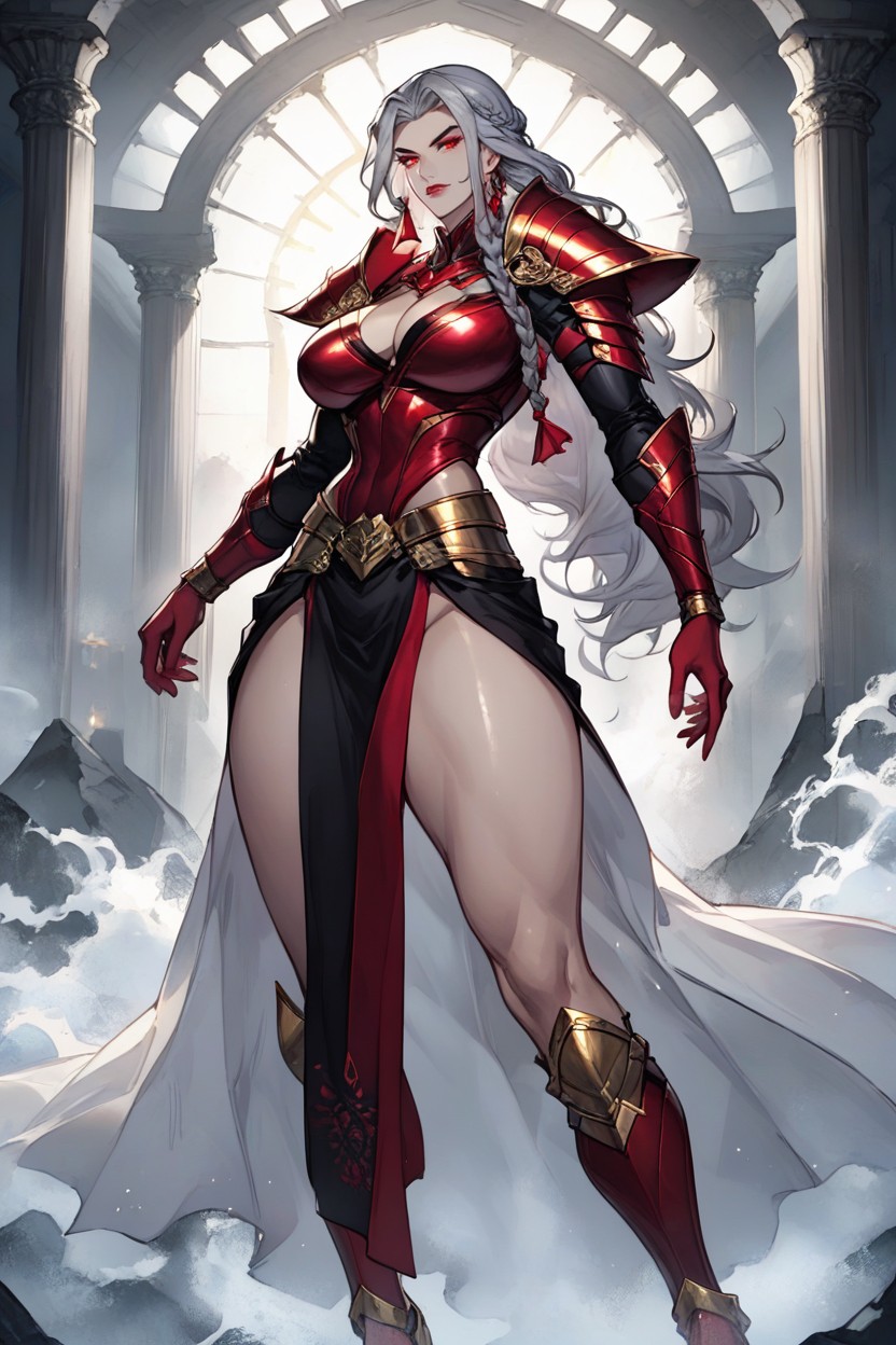 Thick Thighs, A Powerfulfemale Warrior With A Fierce, Arm Bracelets Hentai AI Porn