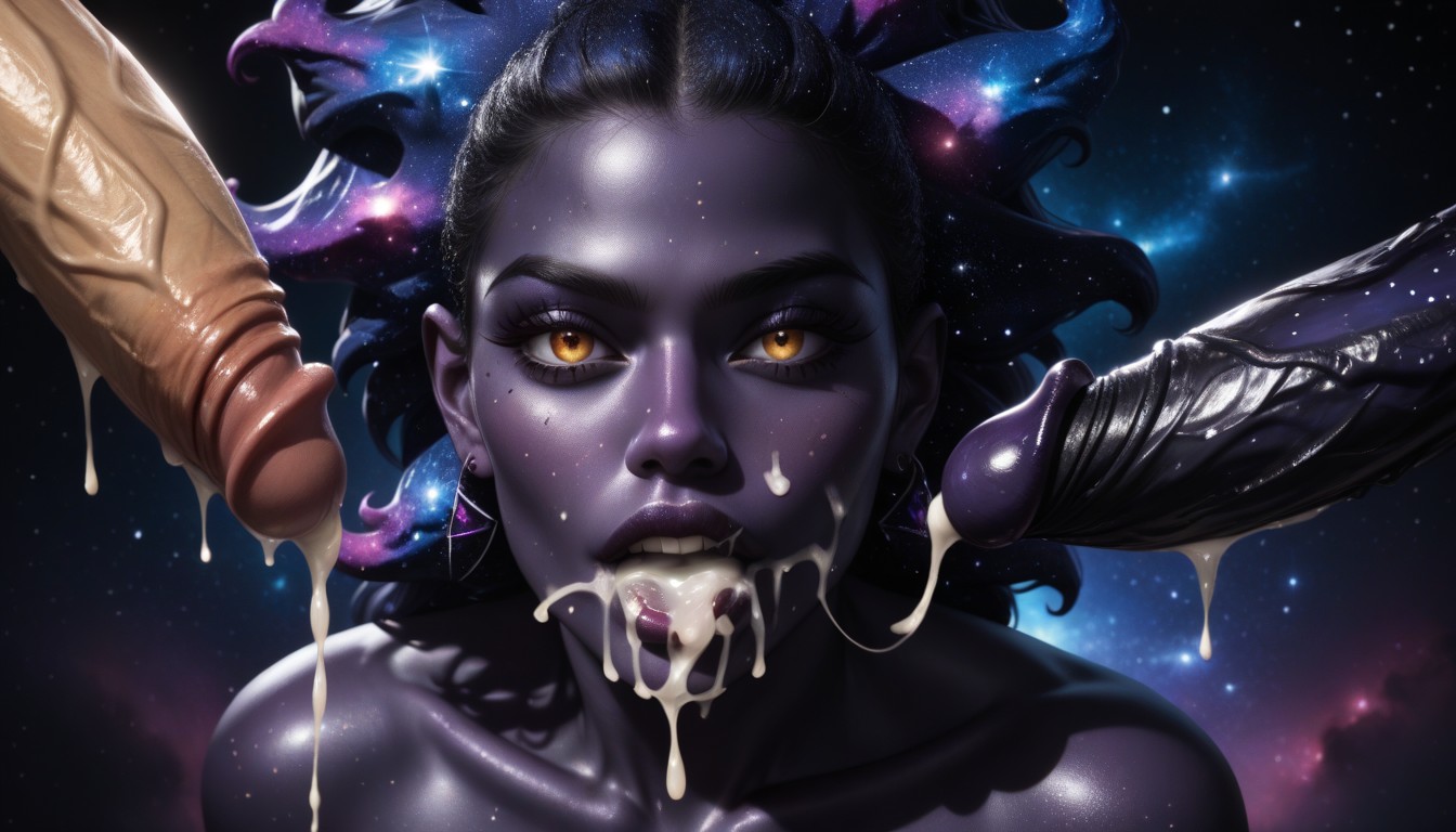 Cosmic Hair, Breasts Grabbed, Pubic Hair AI Porn