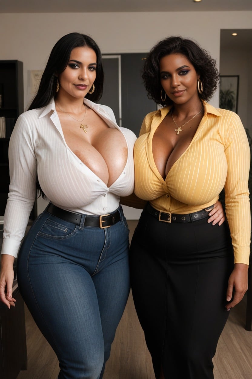 Belt, Ruthie Breasts Tits, Office Pants Shemale AI Porn