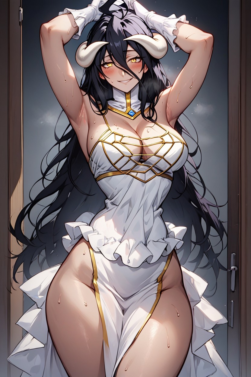 Thick Thighs, Arms Up, Front View Hentai AI Porn
