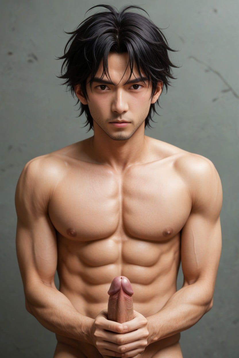 胸肌明顯, 短发, 無內褲 AI Gay Porn