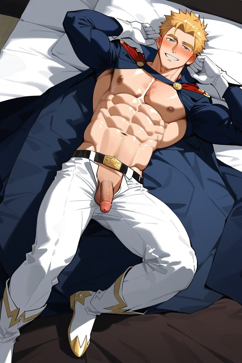 Micropenis, Fully Clothed, Shy Horny Facial Expression Looking At Viewer AI Gay Porn