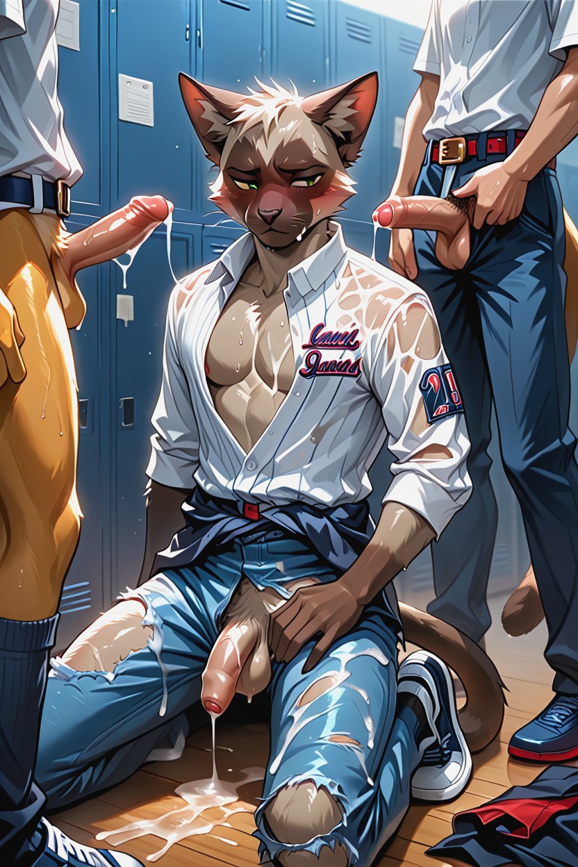 Gay, Covered In Cum, Oiled Skin AI獸人黃片