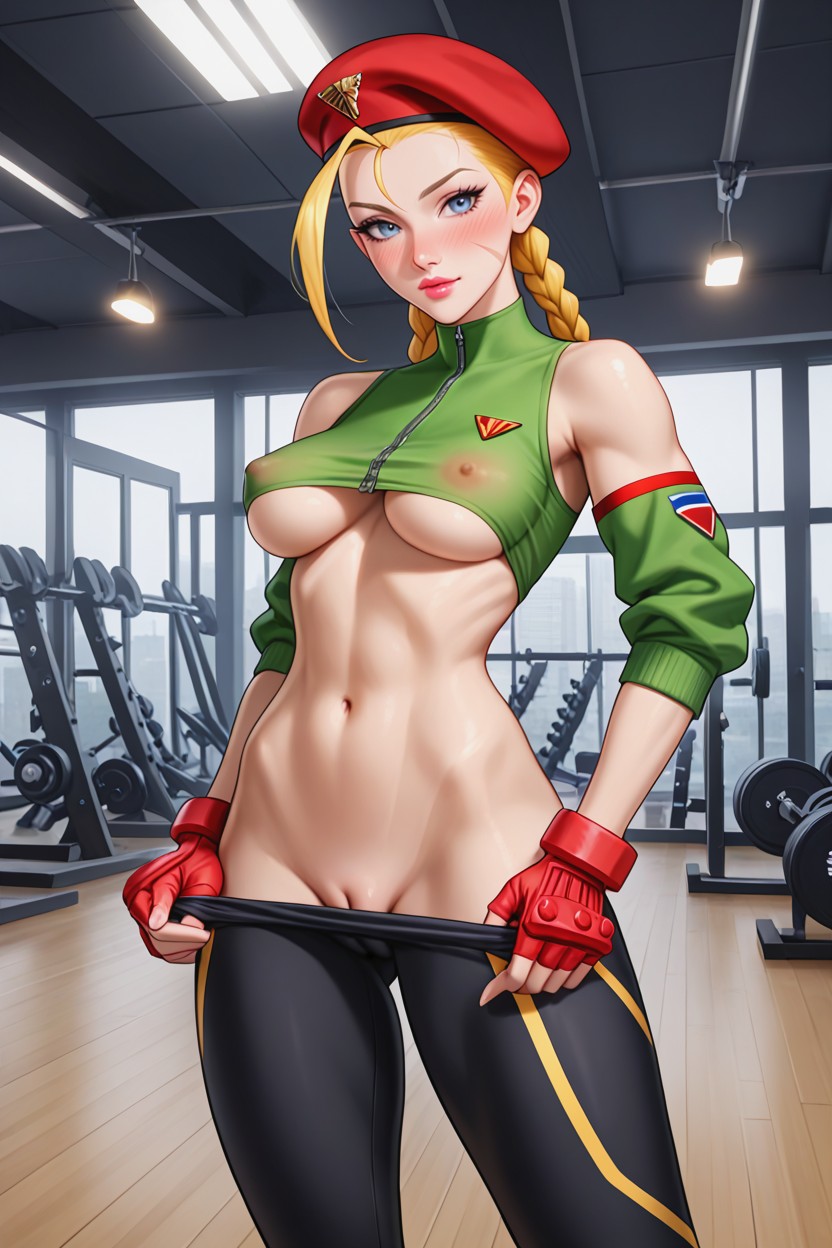 Jutting Breasts, Cammy From Street Fighter, In Heat AI Porn