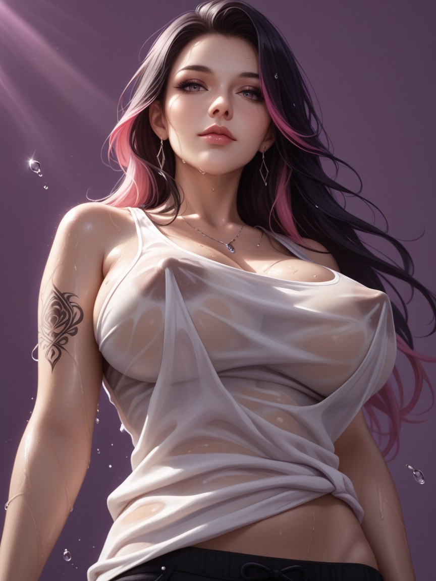 Casual Setting, Puffy Nipples, Soft Shadows Porno IA Hentai