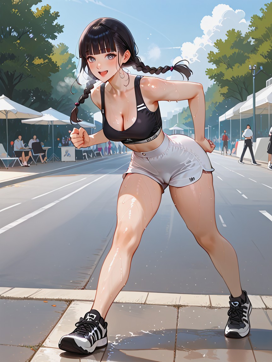 Idol, Face Focus, Black Sneakers Hentai AI Porn