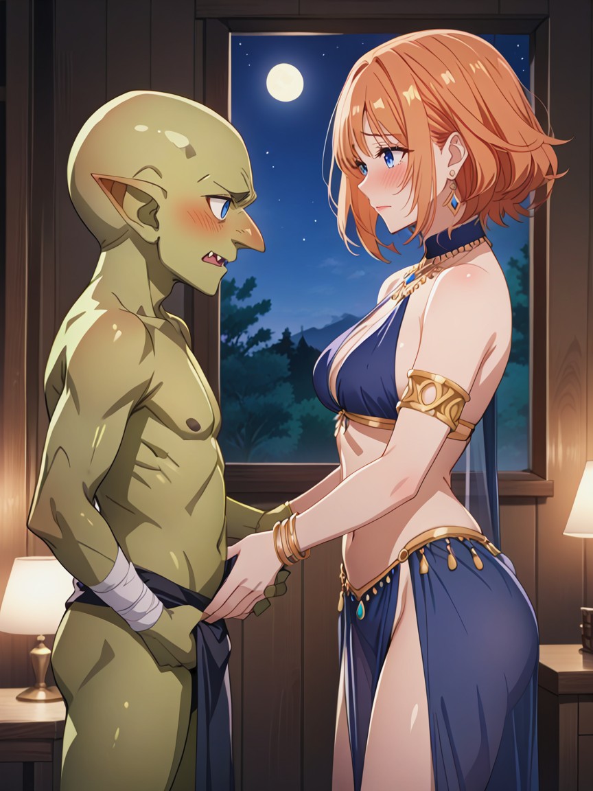 Shocked, Female, Taller Female Hentai AI Porn
