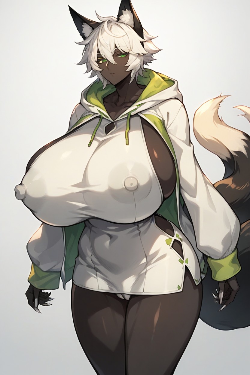 Erect Huge Nipples, Big Thighs, Perky Nipples Hentai AI Porn
