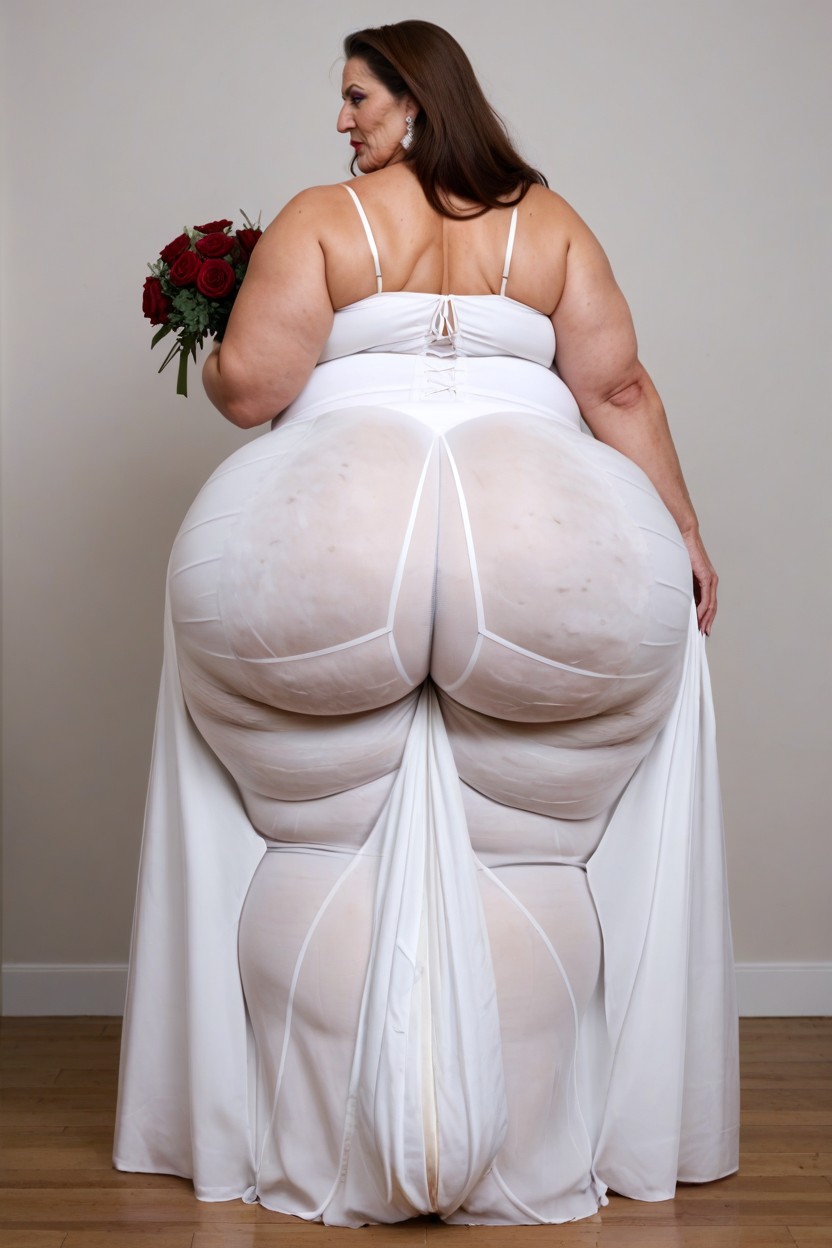 Cellulite Saggy Body, Extremely Fat Obese Body, Fat Cellulite Legs AI Porn