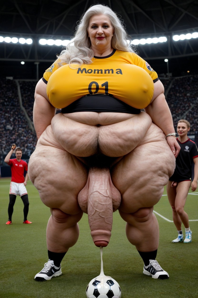 Extreme Cellulite, Hyper Obese Body, Gigantic Saggy Breast AI Porn