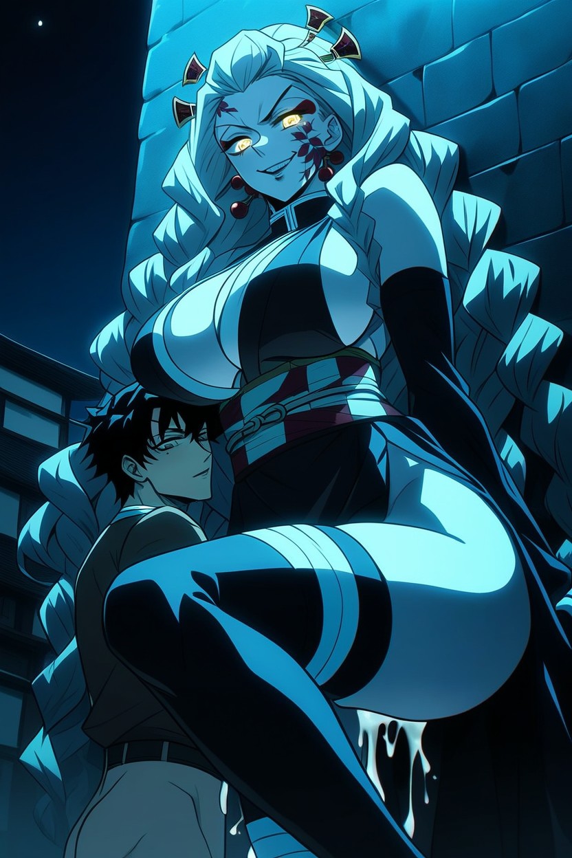 Heart Eyes, Evil Smirk, Night AI Porn